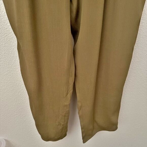 LEIFSDOTTIR x ANTHROPOLOGIE | Sani Lace Jumpsuit Moss Sleeveless Pockets | 14 - Picture 8 of 12